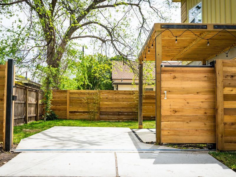 Fence installation job in the Eastside neighborhood of Iowa City
