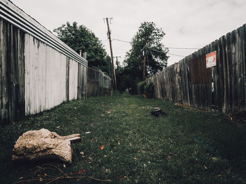 Fence installation job in the Manville Heights neighborhood of Iowa City